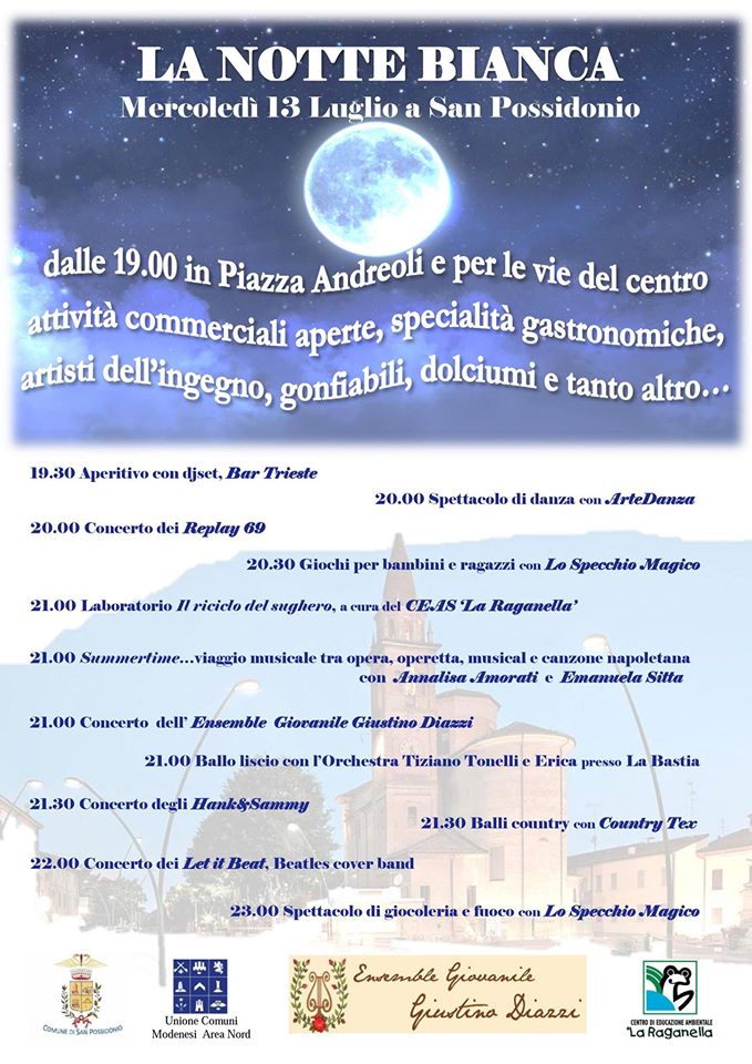 notte bianca san possidonio