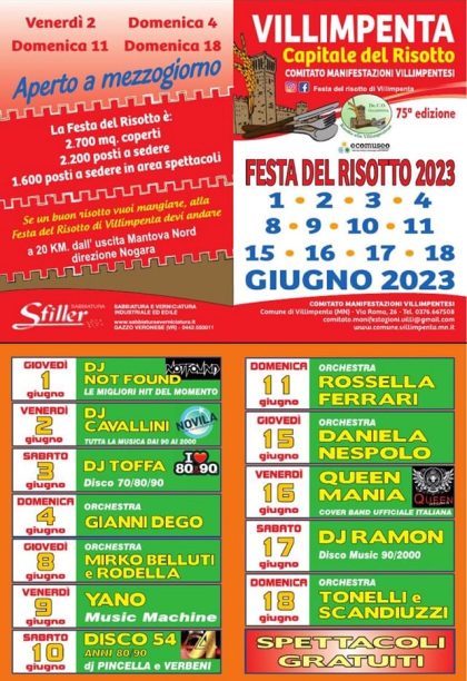 Festa del Risotto 2023 a Villimpenta Radio Pico